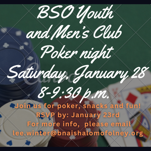 Banner Image for  BSO Youth & Men's Club Game Night
